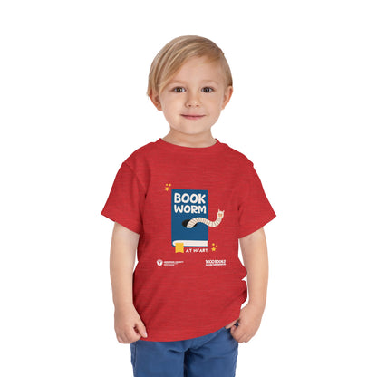 Copy of Toddler Short Sleeve Tee : Bookworm 1,000 Books Before Kindergarten