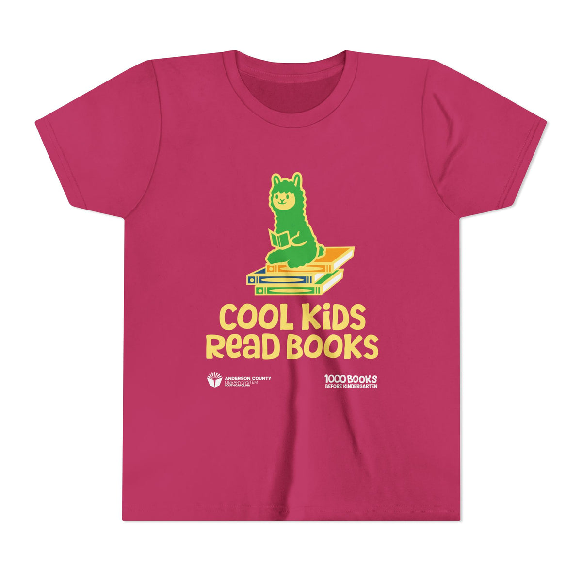 Youth Short Sleeve Tee : Cool Kids Read Books 1,000 Books Before Kindergarten