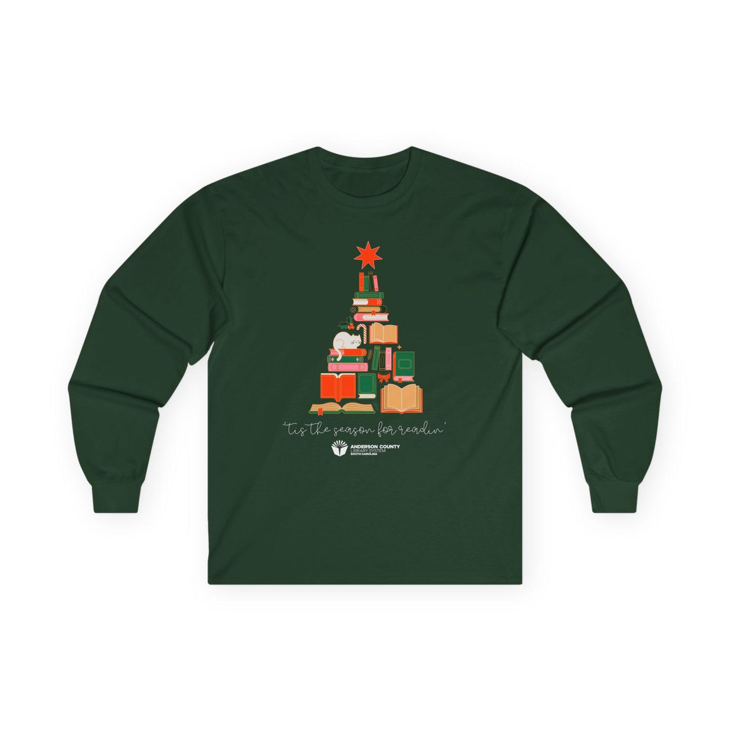 Long Sleeve Tee: 'Tis the Season for Readin'