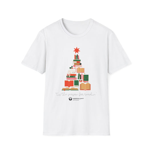 Unisex Softstyle T-Shirt: 'Tis the Season for Readin'