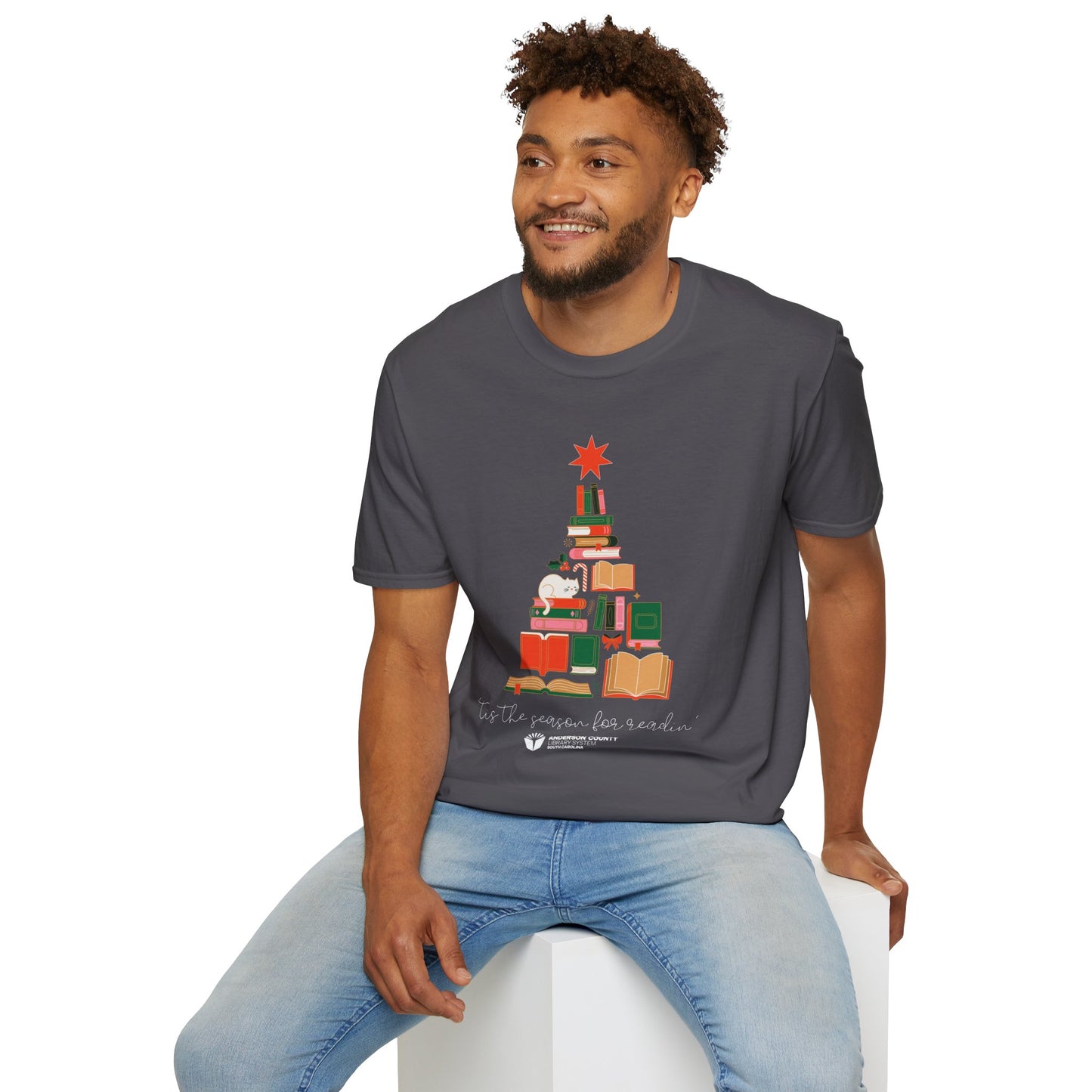 Unisex Softstyle T-Shirt: 'Tis the Season for Readin'