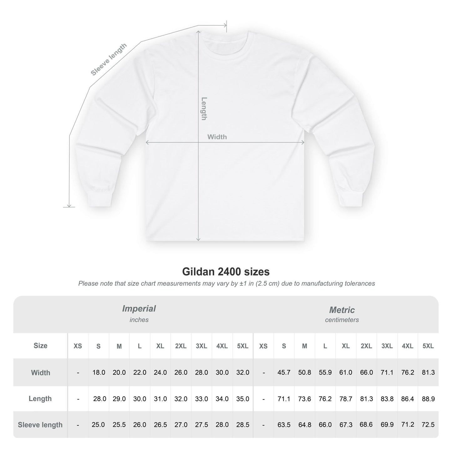 Long Sleeve Tee: 119 Years