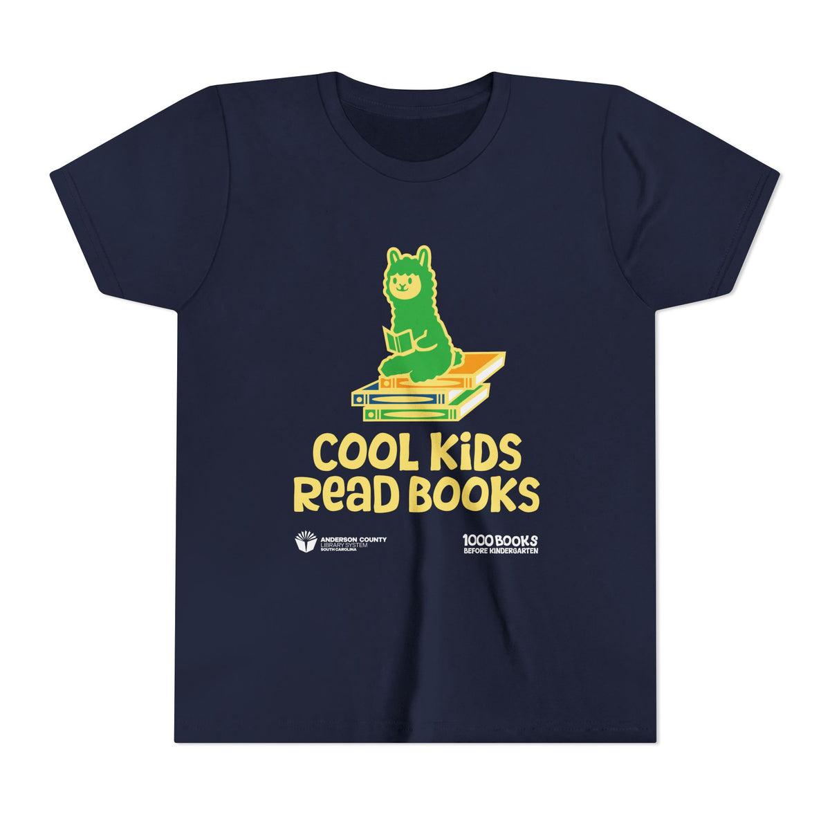 Youth Short Sleeve Tee : Cool Kids Read Books 1,000 Books Before Kindergarten
