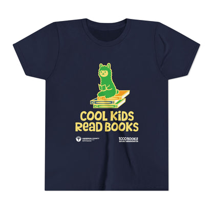 Youth Short Sleeve Tee : Cool Kids Read Books 1,000 Books Before Kindergarten