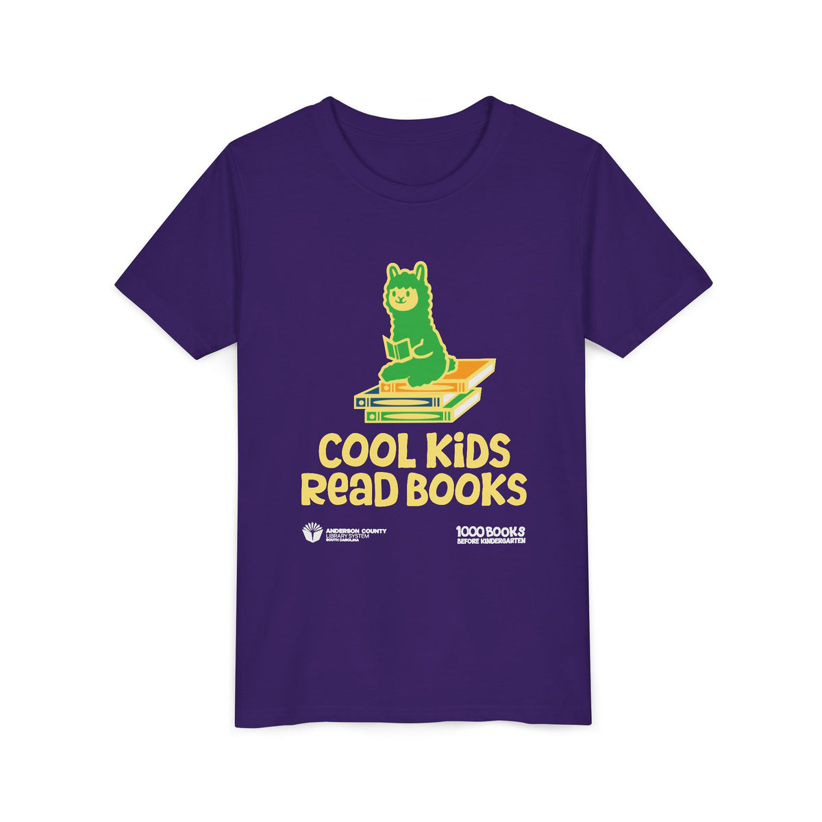 Youth Short Sleeve Tee : Cool Kids Read Books 1,000 Books Before Kindergarten
